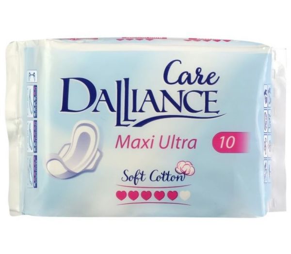 Sanitary pads "DALLIANCE Care Maxi Ultra" (10 pcs.) (10326051)